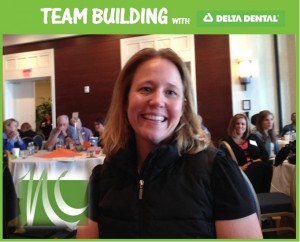 Dr. Clarkson at the Team Building continuing education course presented for the Delta Dental Virginia by Jamison Consulting